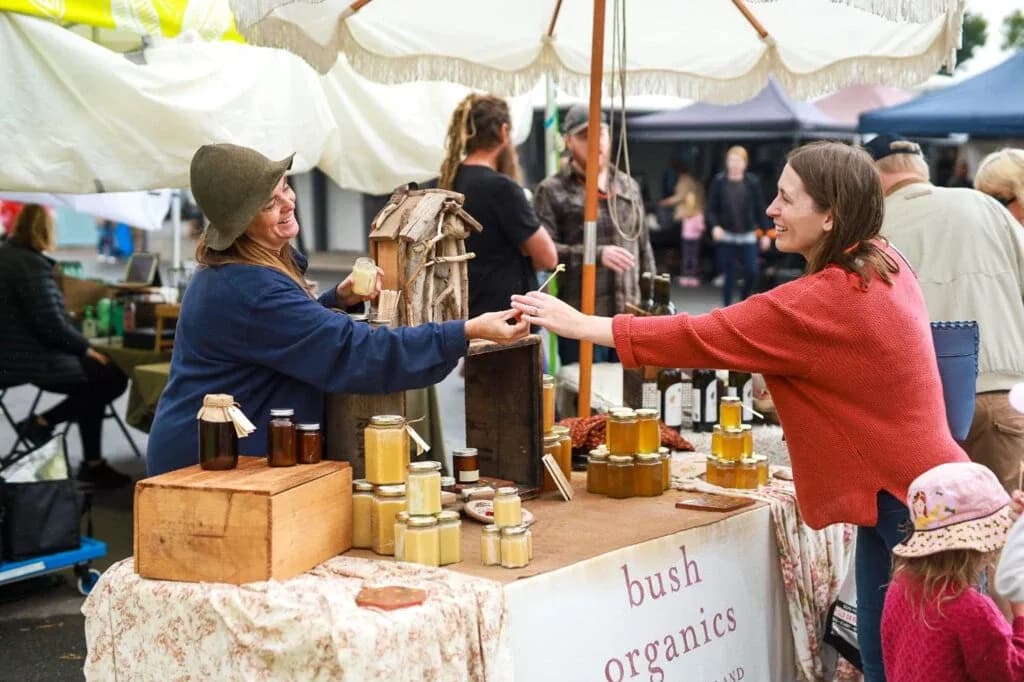 Willunga Farmers Market setting