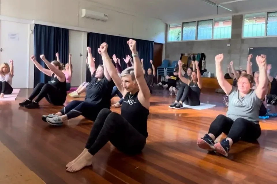 Roaming Zen — Wine & Yoga setting