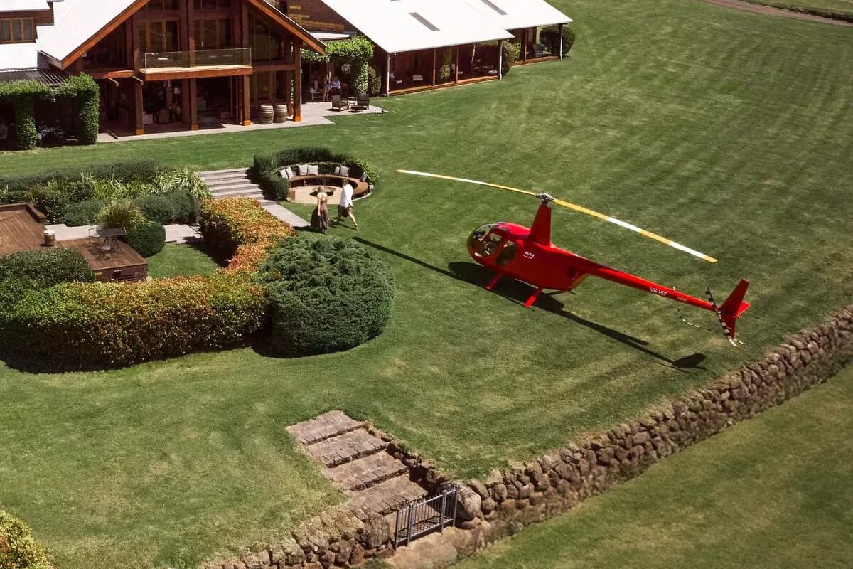 Bekaa Air private helicopter scenic flight and destination experience setting